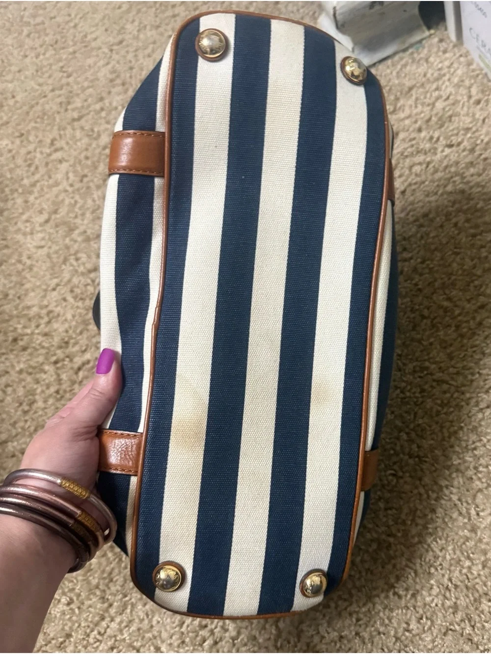 Michael Kors navy white